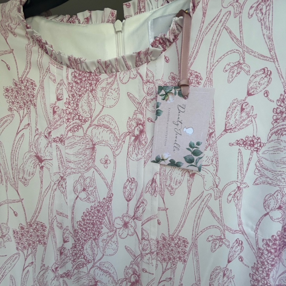 Dainty Jewells Pale Pink Floral Tiered Ruffle Maxi Dress - Picture 3 of 5